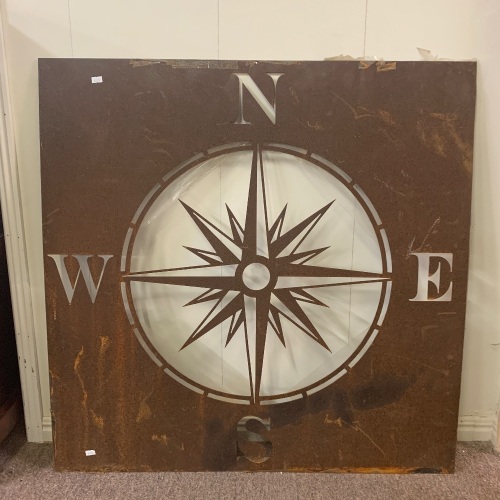 Large Laser Cut Steel Points of the Compass