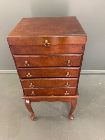 Timber Collectors Cabinet on Legs - Top Drawers Section Lifts Off