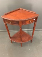 Small Corner Table with False Drawers