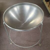 Huge Aluminium Ice Bucket / Punch Bowl on Stand - 4