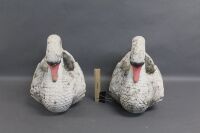 2 Concrete Swan Plant Pots - 2