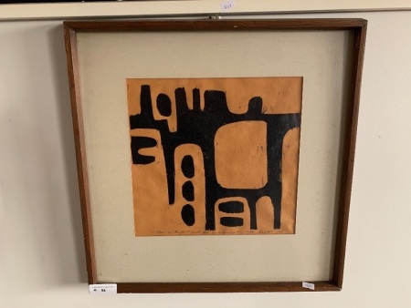 Framed & Signed Ltd Edition Print - Man in Conflict with His Environment - 10/50 - Bristol - 1968