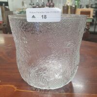 Mid Century Finnish Pressed Glass Bowl - 3