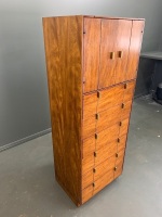 Lingerie Chest - Walnut w Brass fittings Made by Hickory Manufacturing co. - 3