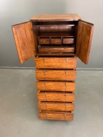 Lingerie Chest - Walnut w Brass fittings Made by Hickory Manufacturing co. - 4