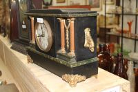 Faux Marble Timber USA Mantle Clock - Converted to Quartz Movement - 2