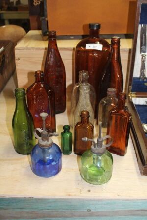 Collection of Vintage Bottles - Mainly Poisons & Pharma