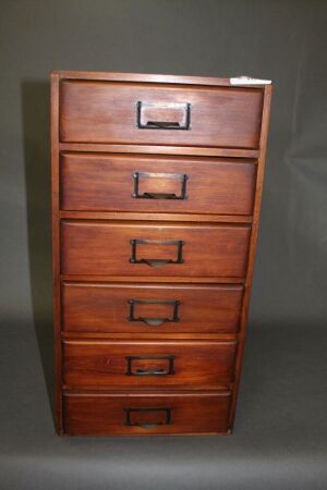 Vintage Desk Top Flight of 6 Drawers