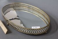 Decorator Oval Mirrored Tray - 2