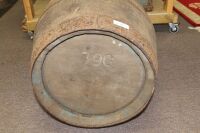 Antique Original Tooheys Ltd Large Timber Barrel with Original Tooheys Sydney Brass Tap Holder - 3