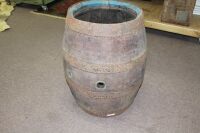 Antique Original Tooheys Ltd Large Timber Barrel with Original Tooheys Sydney Brass Tap Holder - 5