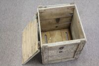 Antique Queensland Egg Board Timber Box with Hinged Lid - 5