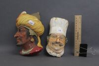 Chef & Saracen Hanging Wall Plaques by Bossons England