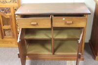 Vintage 2 Drawer 2 Door Timber Cupboard - 2