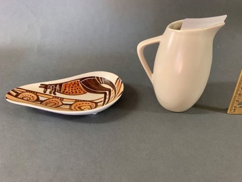 2 Pieces of Hand Painted Australian Studio Anna Pottery