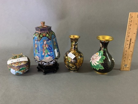 4 Pieces of Cloisonne Wear