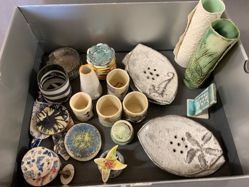 Asstd Lot of Small Art Pottery Pieces