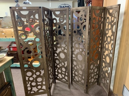 Pair of 3 Section Decorator Room Dividers/Screens