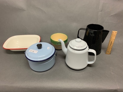 Asstd Lot of Kitchen Enamel