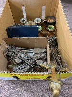 Large Asstd Lot of Cutlery, Brass & Copper Items etc - 2