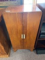 Vintage Art Deco Style 2 Door Cupboard with Shelves Inside