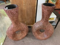 Pair of Large Floor Standing Decorator Vases