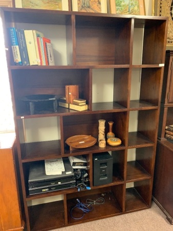 Large Timber Pigeon Hole Shelves/Room Divider