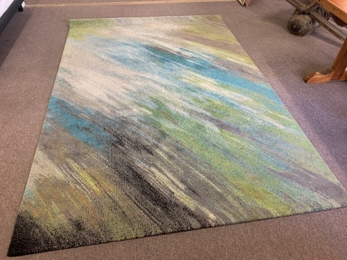 Machine Woven Rug in Green Tones - 2000mm x 2900mm