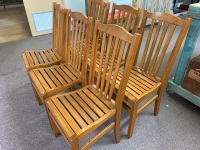 Set of 6 Recycled Timber Dining Chairs - 2