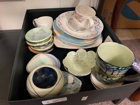 Asstd Lot of Local Art Pottery Pieces