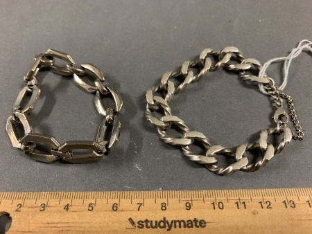 1 Chunky Sterling Silver Bracelet + 1 Other