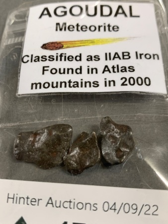 3 x Agoudal Iron Meteorites from Morrocco