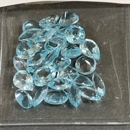 20 Carats of Blue Topaz Gemstones