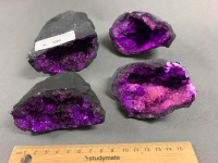 2 Atlas Mountain Aura Crystal Geodes