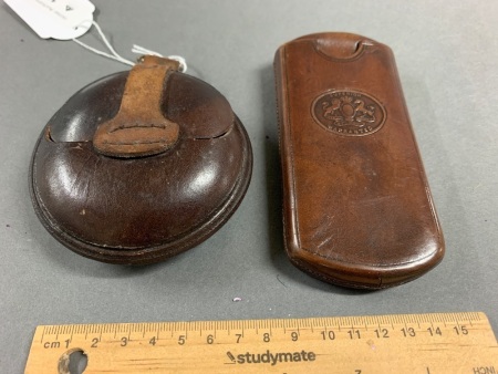 Vintage Leather Coin Purse + Cheroot Holder