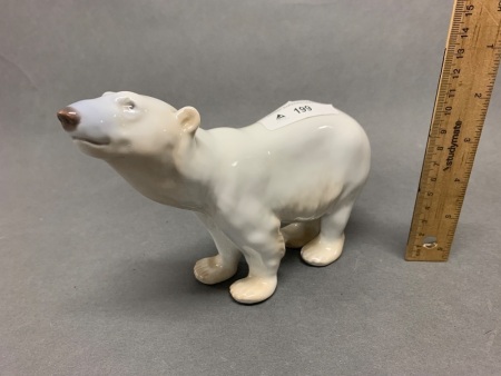 Vintage B&G Porcelain Polar Bear #1692 Denmark Signed NN artist