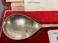 Boxed Sterling Silver Reproduction Seat Top Spoon - App. 31.2g - 2