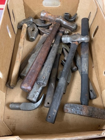 Asstd Lot of Vintage Hammers and Heads