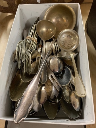 Asstd Lot of Vintage Plated Cutlery