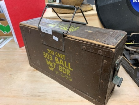 Vintage .303 Ball Timber Ammo Box