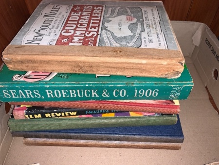 5 Vintage Film Review Books + Reproduction 1906 Sears Cat. & Vintage NSW Immigration Guide