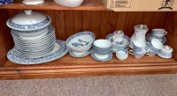 Large Thai Blue and White Dinner Service