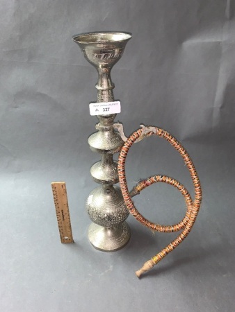 White Metal Hookah Pipe