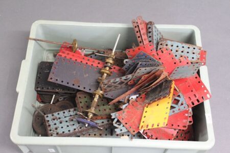 Assorted Vintage Tin Plate Meccano