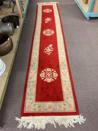 Chinese Red Wool Runner