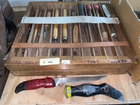 Collection of Knives Used in Pen Making