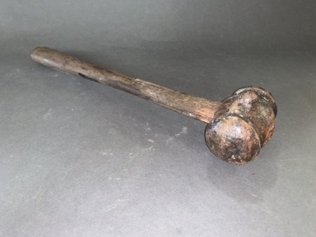 Rare Cast Steel Cats Head Farriers Turning Hammer by Bradeslt