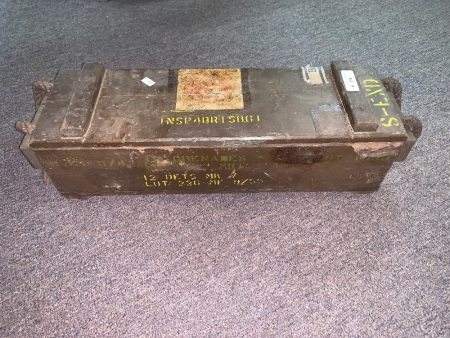 Vintage Rope Handled Timber Ammo Box