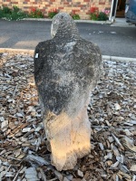 Concrete Parrot on Stump - 3