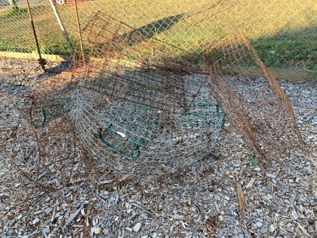 Asstd Lot of Vintage Crab Pots for Garden Display